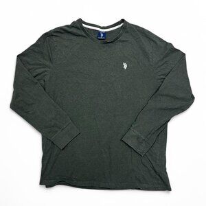 Men’s‎ US Polo Assassin Green Long Sleeve Size XL T-Shirt